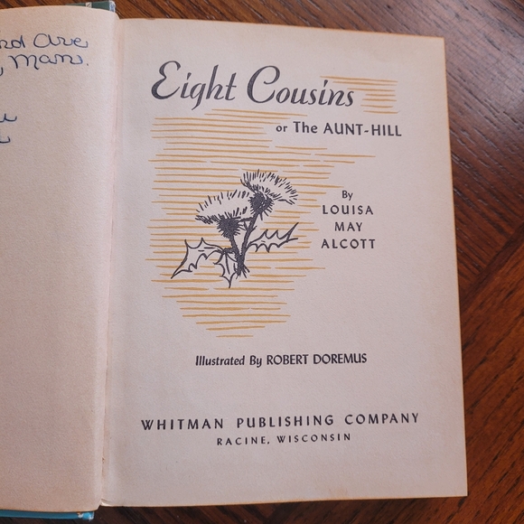 Eight Cousins Vintage Book MCMLV 1950. Louisa May Alcott. Whitman. - Picture 3 of 5